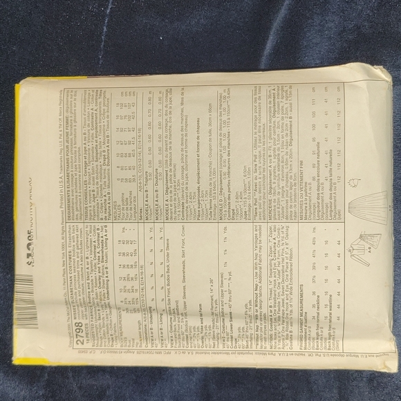 McCall's: Sewing Pattern Uncut 2798 - Picture 2 of 3